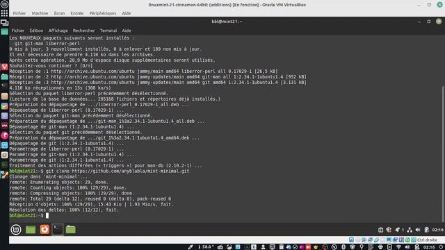 Linux Mint Cinnamon 21 MINIMAL смотреть онлайн