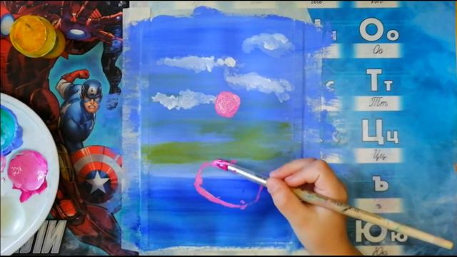 Flamingo gouache or acrylic | Фламинго гуашью или акрилом