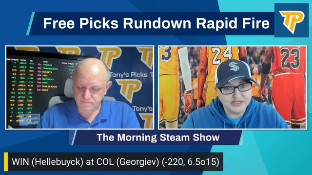 Winnipeg Jets vs Colorado Avalanche 10/19/2022 FREE NHL Picks and Predictions on Morning Steam Show