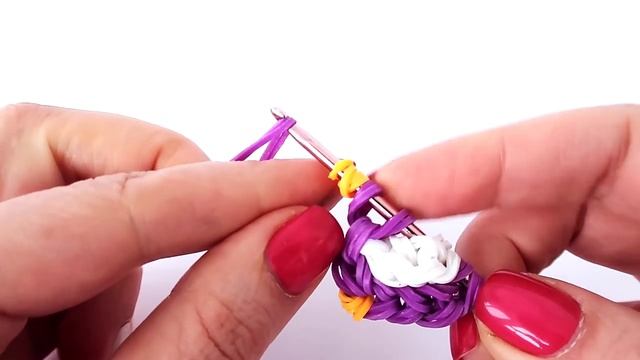 СОВА ИЗ РЕЗИНОК на крючке. Фигурки из резинок | OWL Rainbow Loom Hook Only