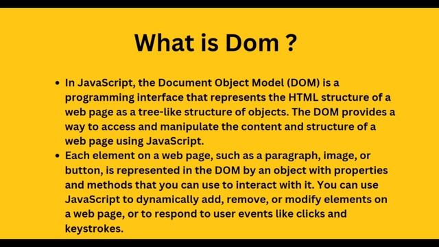 What is DOM | JavaScript DOM Tutorial | Document Object Model for beginners in Hindi