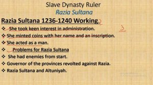 Slave Dynasty Razia Sultana Indo-Pak ( CSS Regarding)