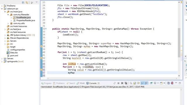 Read Data from Excel and Convert into HashMap for Selenium Testing смотреть онлайн
