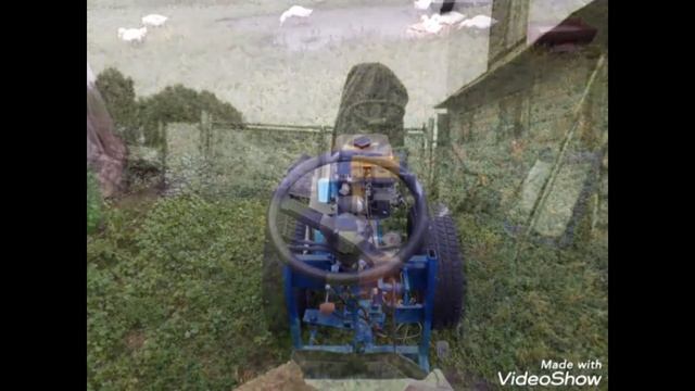 Минитрактор из мотоблока Нева 7.5 лошадиных сил смотреть онлайн