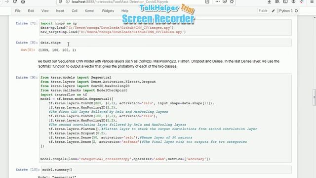 Face Mask Detection, COVID19, AI , OpenCv, CNN, keras , Tensorflow