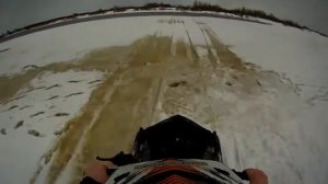 Снегоход по воде! (Покатушки 2) Snowmobile on water! (Race 2)