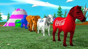 Choose the Right Mystery Drink Bottle with Elephant Mammoth Gorilla Cow Hippo Max Level LONG LEGS