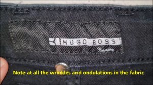 Hugo Boss jeans real vs fake. How to spot original Hugo Boss denim pants