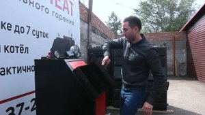 Котлы длительного горения. Обзор котла Польская Жара КО30ГК. Твердотопливный котел.