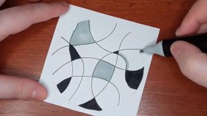 Зентангл Круг с танглами