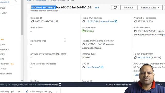 Find public and private IP address, Elastic IP, DNS, instance type, VPC id and subnet id of EC2 смотреть онлайн