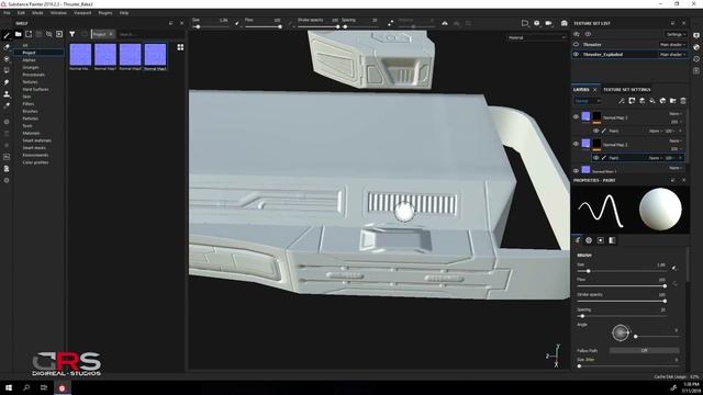 How to fix Normal Maps baking artifacts in Substance Painter using cages created with DRS Tools 5/6