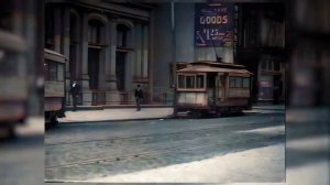 1903 год - Первые трамваи (в цвете) / The first trams