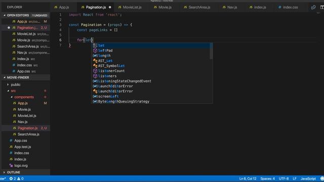 React MovieDB API: Pagination