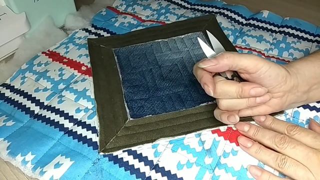 Джинсовый коврик+синель по мастер классу из интернета.