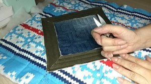 Джинсовый коврик+синель по мастер классу из интернета.