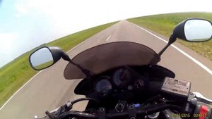 Ямаха Фазер 1000 Первый раз за 200km/h.. + Эмоции байкера в конце видео :)