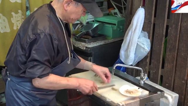 Гребешки запеченные на гриле японская кухня