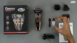 Geemy GM-595 Trimmer and Shaver Set Unboxing