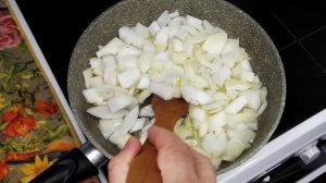 Стейк Кеты с овощами в духовке