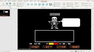 How to make an Undertale animation layout in PowerPoint