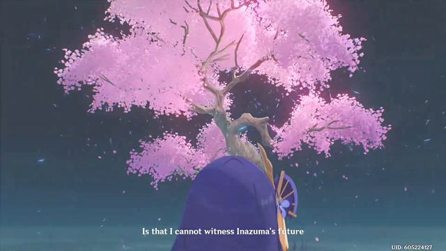 Raiden Makoto Cinematic Cutscene - Planting The Sacred Sakura Tree Seed - Raiden Shogun Story Quest