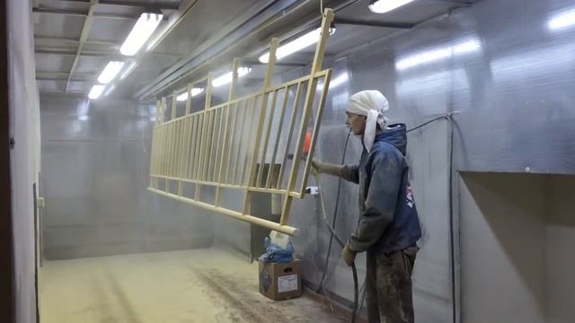 ПОЛИМЕРНО ПОРОШКОВАЯ ПОКРАСКА ПЕРИЛ И ОГРАЖДЕНИЙ. ПОКРАСКА ПОРОШОК смотреть онлайн