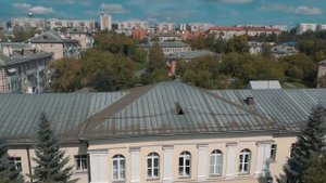 Трёхгорный с высоты птичьего полёта.