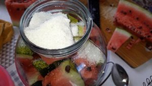 Маринованные ?арбузы на зиму.  Арбуз без стерилизации быстро и вкусно!