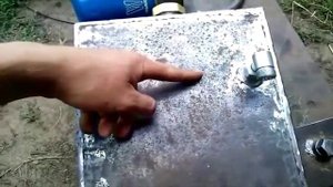Самодельный бачок для гидравлики трактора.