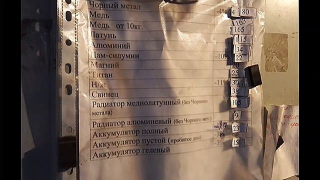 Сдал немного металла. Цены