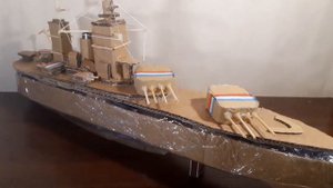 Линкор Дюнкерк из Картона