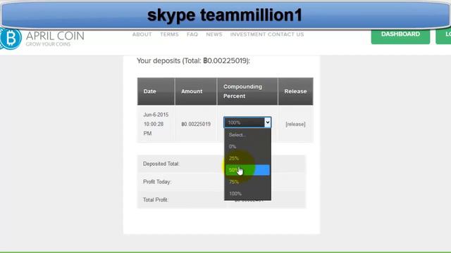 Aprilcoin как сделать вывод и реинвест смотреть онлайн