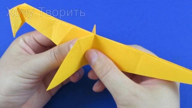 Как сделать динозавра из бумаги. Оригами динозавр из бумаги - Велоцираптор