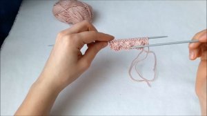 Узор цветы спицами // простой узор