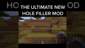 The Ultimate New Hole Filler Mod #Minecraft #Shorts