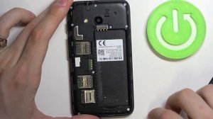 Как вставть сим кару в Alcatel U3 / Вставить карту памяти Alcatel U3