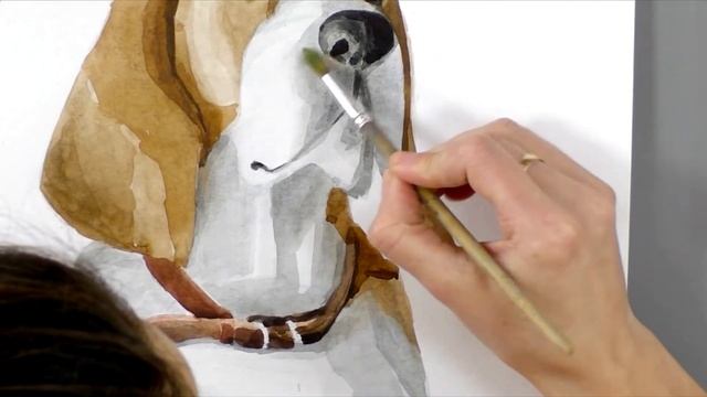 Мастер-класс «Пушистый друг». Работа пастелью по акварельной живописи.