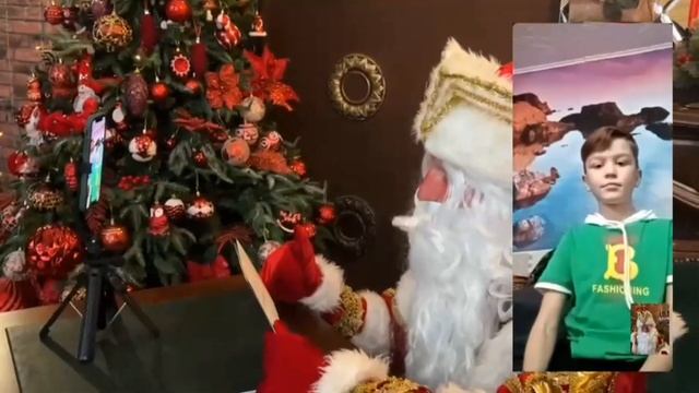 Дед мороз. Пример видеозвонка, поздравляем детей по всей России. #дедмороз #дети #новыйгод #подарки