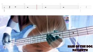 Hair Of The Dog by Nazareth - Bass Cover with Tabs Play-Along