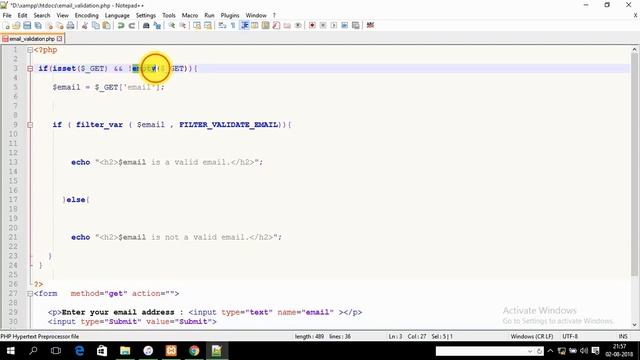 EMAIL ADDRESS VALIDATION USING PHP STEP BY STEP смотреть онлайн