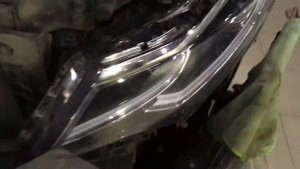 Kia Optima ремонт фар замена линз bi-led