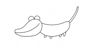 Каракули. Серия 15 - Как нарисовать крокодила. Обучающие мультфильмы для малышей