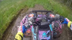 YAMAHA GRIZZLY 550 VS CF X8 В БОЛОТЕ