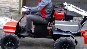 Мотоблок с передним адаптером FORZA