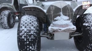 Вездеход 6х6 "ТАЙМЕНЬ". Первый лёд. Вагельский туман. р.Тыня