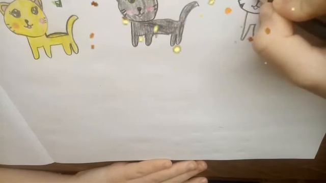 Урок рисования семейства кошачьих😍😍😍 смотреть онлайн