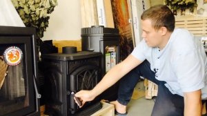 Обзор чугунной печи-камина Сибирь