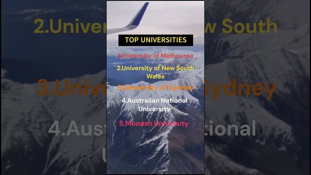 UOQ,UWA,UOA,UTS,Macquarie,RMIT,UoW and many more. #studyinaustralia #australia #university