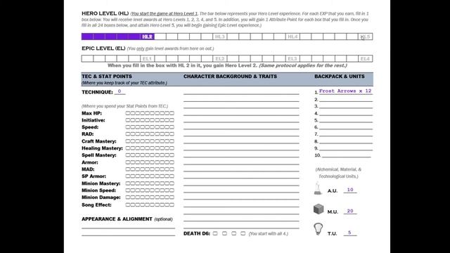 Character Sheet (Quick) смотреть онлайн